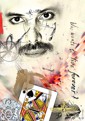 Freddie Mercury by Dray Van Beeck Freddie Mercury by Dray Van Beeck