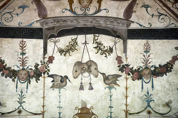 Wall Art - Photograph - Fresco on the Ceiling in Palazzo Vecchio by Melany Sarafis
