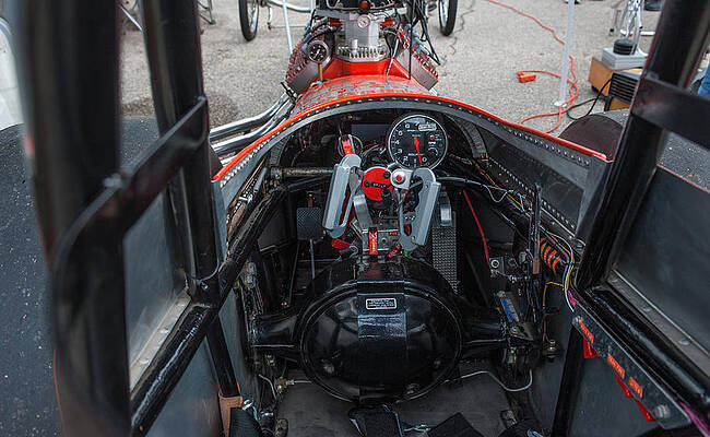 Wall Art - Photograph - Front Engine Dragster Cockpit by Todd Aaron