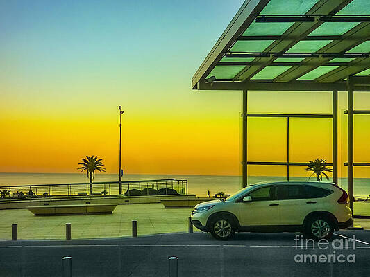 Front View of Carrasco Beach in Montevideo by Daniel Ferreira-Leites