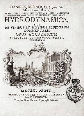 Wall Art - Photograph - Frontispiece Of Bernoulli's Hydrodynamica by Science Photo Library