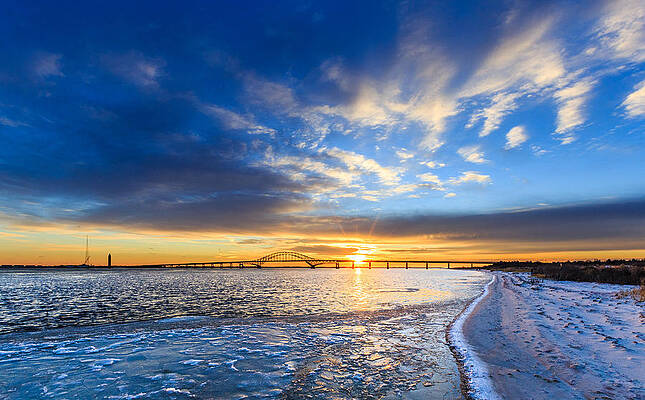 Frosty Fire Island Sunset by Sean Mills Frosty Fire Island Sunset by Sean Mills