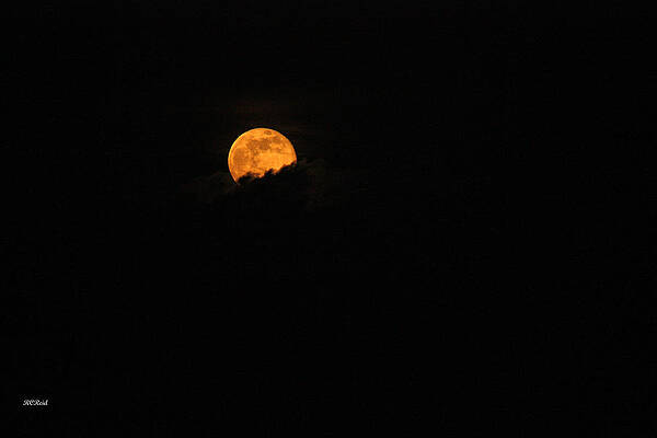 Wall Art - Photograph - Full Moon in Darkness over Naples by Ronald Reid