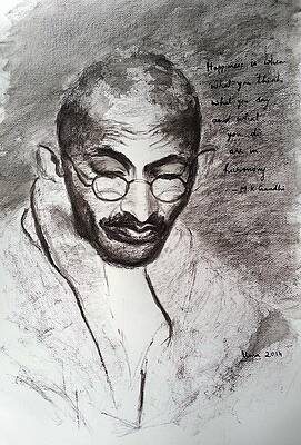 Wall Art - Drawing - Happiness is..... by Uma Krishnamoorthy