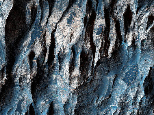 Wall Art - Painting - Ganges Chasma in Mars by Celestial Images