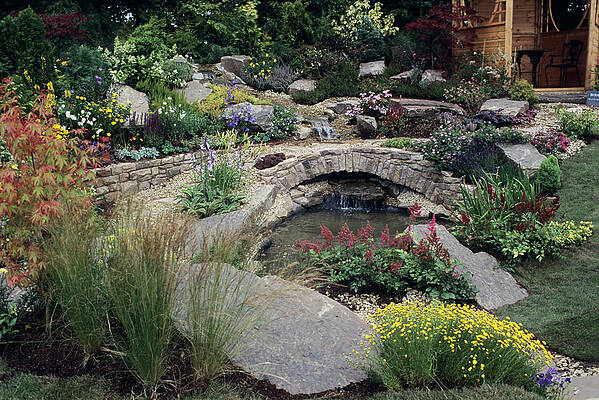 Wall Art - Photograph - Garden Water Feature by Science Photo Library