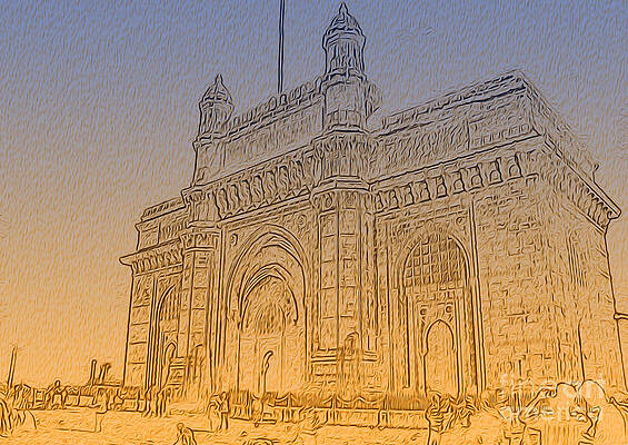 Great Pencil Sketch Of India Gate - Desi Painters