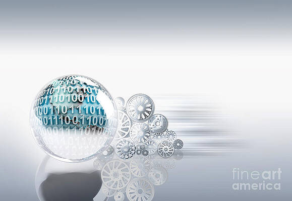 Wall Art - Photograph - Gears Behind Earth by Mike Agliolo