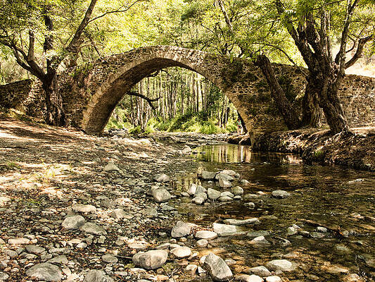 Gelefos old Venetian bridge by Mike Santis Gelefos old Venetian bridge by Mike Santis
