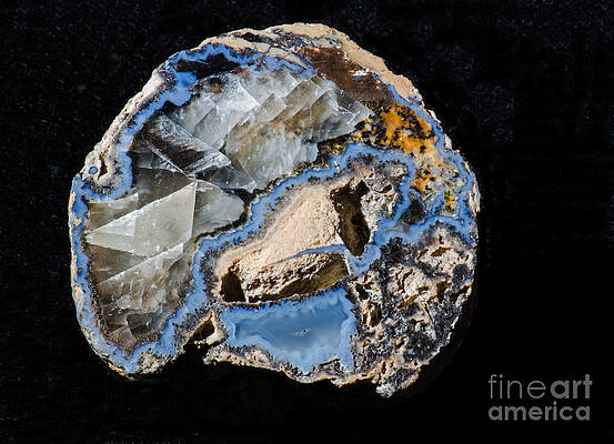 Wall Art - Photograph - Geode With Chalcedony by Millard H. Sharp