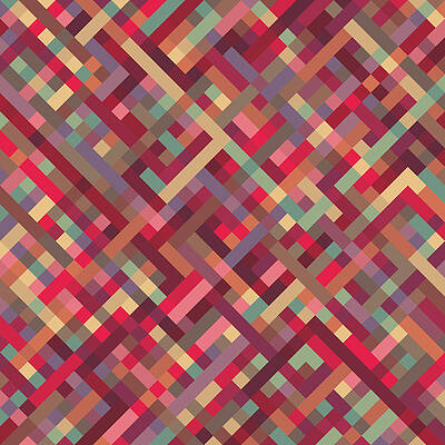 Wall Art - Digital Art - Geometric Lines by Mike Taylor