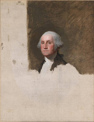 George Washington. The Athenaeum Portrait Print by Gilbert Stuart