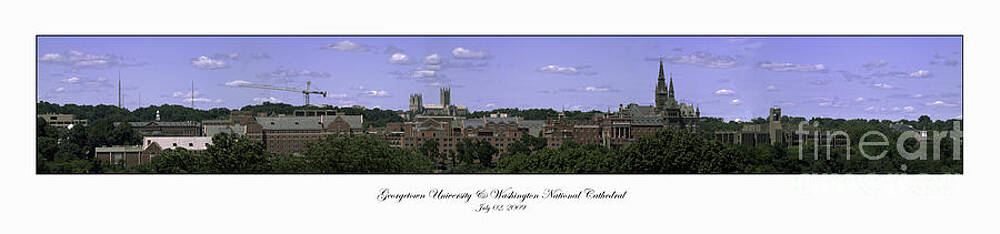  Photograph - Georgetown University Panorama Summer by Lauren Brice