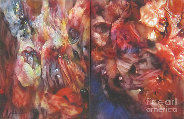 Wall Art - Painting - Getting Visceral #1 by Dov Lederberg
