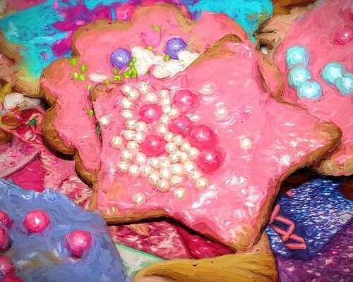 Girly Pink Frosted Sugar Cookies by Tracie Kaska Girly Pink Frosted Sugar Cookies by Tracie Kaska