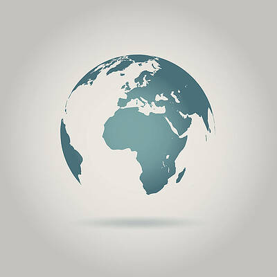 Wall Art - Digital Art - Globe by Mattjeacock