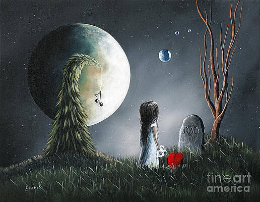 God Must Need You More Than We Do by Shawna Erback by Moonlight Art Parlour
