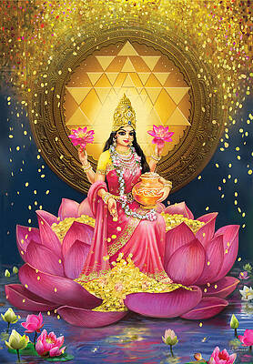 ARTISTE PEINTRE / Lila Shravani Gold-lakshmi-lila-shravani