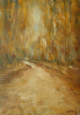 Wall Art featuring the painting Golden Forest by Jane See