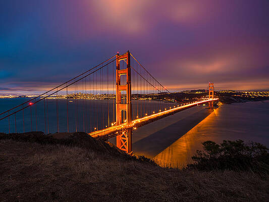 Golden Gate at Twilight by Mike Lee Golden Gate at Twilight by Mike Lee