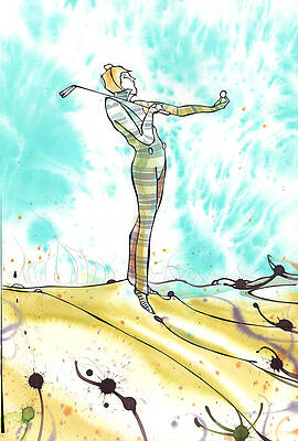 Golfer 1 by Harry Holiday Golfer 1 by Harry Holiday
