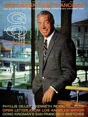 Wall Art - Photograph - Gq Cover Of Baseball Player Joe Dimaggio by Leonard Nones