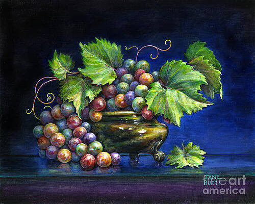 Grapes in a Footed Bowl by Jane Bucci Grapes in a Footed Bowl by Jane Bucci