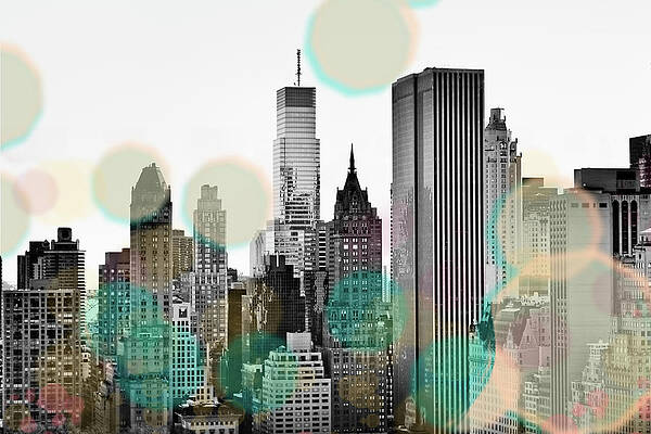Wall Art - Digital Art - Gray City Beams by Sundance B
