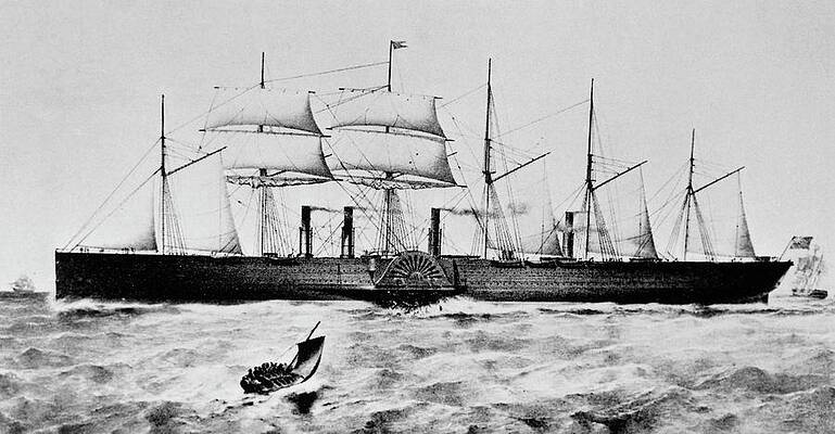 Wall Art - Photograph - Great Eastern Ship by Science Photo Library