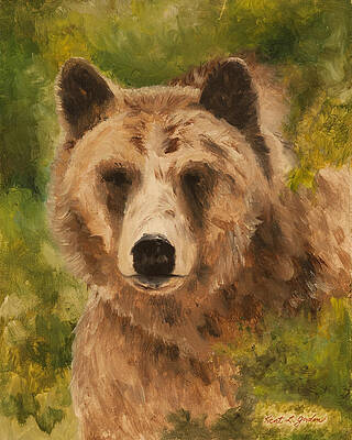 Grizzly Encounter by Kent L Gordon Grizzly Encounter by Kent L Gordon