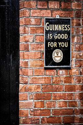 Wall Art - Photograph - Guinness is good for you by Nigel R Bell