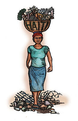 Wall Art - Mixed Media - Haiti by Ricardo Levins Morales
