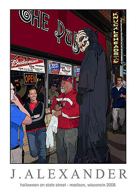 Halloween on State Street Madison Wisconsin 2006 by Jeff Alexander