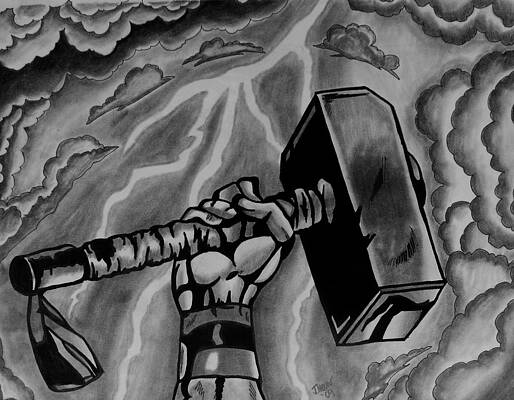 Thor Ragnarok, avenger, hela, marvel art, psrujanc, thor, thor hammer, thor  hammer break, HD phone wallpaper | Peakpx