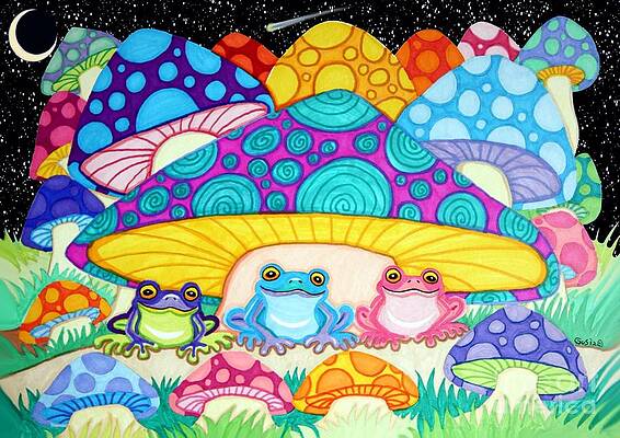 Magic Mushroom Drawings Fine Art America