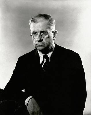 Wall Art - Photograph - Harold L. Ickes Wearing A Suit by Lusha Nelson