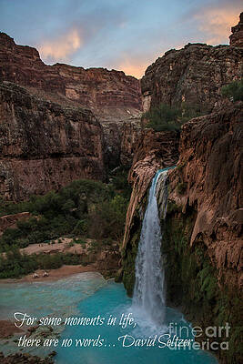 Havasu Falls with Quote by Jim McCain Havasu Falls with Quote by Jim McCain