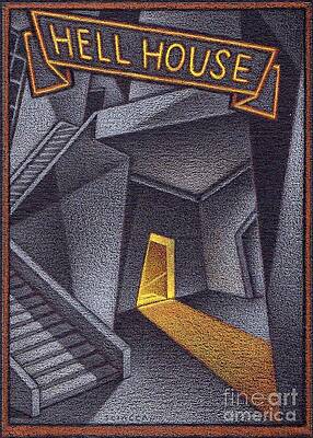 Wall Art - Drawing - Hell House by Thomas Sciacca