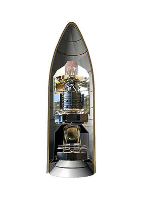 Wall Art - Photograph - Herschel and Planck Launch Configuration by Science Source