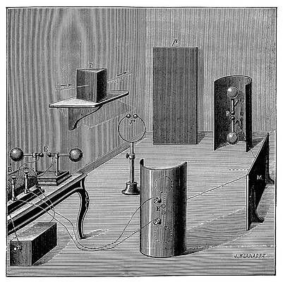 Wall Art - Photograph - Hertz's Electromagnetism Experiments by Science Photo Library