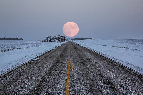 Wall Art - Photograph - Highway to the Moon by Aaron J Groen