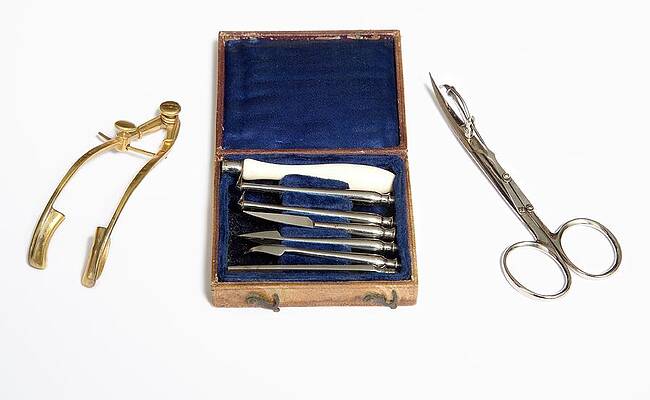 Wall Art - Photograph - Historical Skin Graft Instruments by Science Photo Library