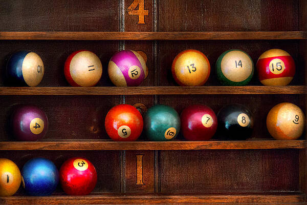 Wall Art - Photograph - Hobby - Pool - Let's play billiards by Mike Savad
