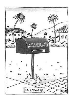 Wall Art - Drawing - Hollywood by Jack Ziegler