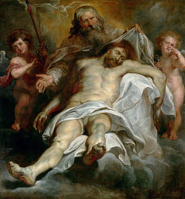 Holy Trinity Print by Peter Paul Rubens