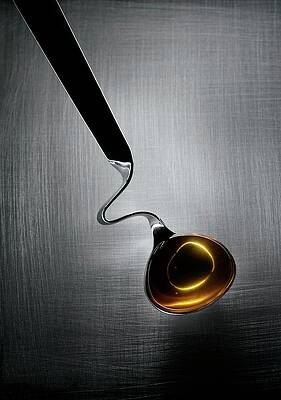 Wall Art - Photograph - Honey In A Honey Spoon by Science Photo Library