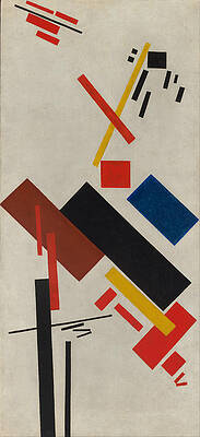House under construction Print by Kazimir Malevich