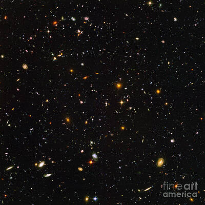 Wall Art - Photograph - Hubble Ultra Deep Field Galaxies by Science Source