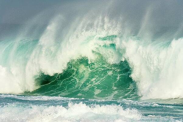 Wall Art - Photograph - Huge Wave Crashing Against The Shoreline by Science Photo Library