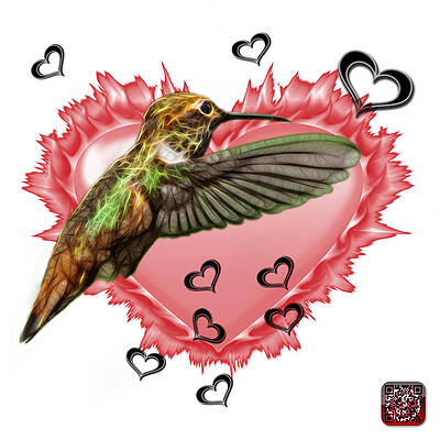 Wall Art - Painting - Hummingbird - 2055 F S M by James Ahn